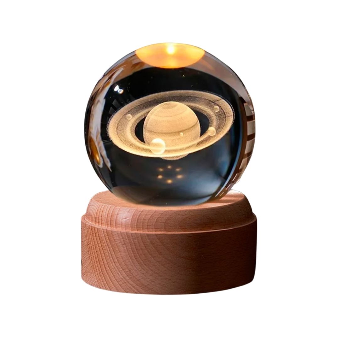 Lampara Mágica de Cristal Giratoria 360