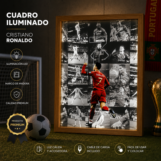 Cuadro LED: Leyendas del Fútbol ⚽