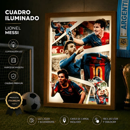 Cuadro LED: Leyendas del Fútbol ⚽