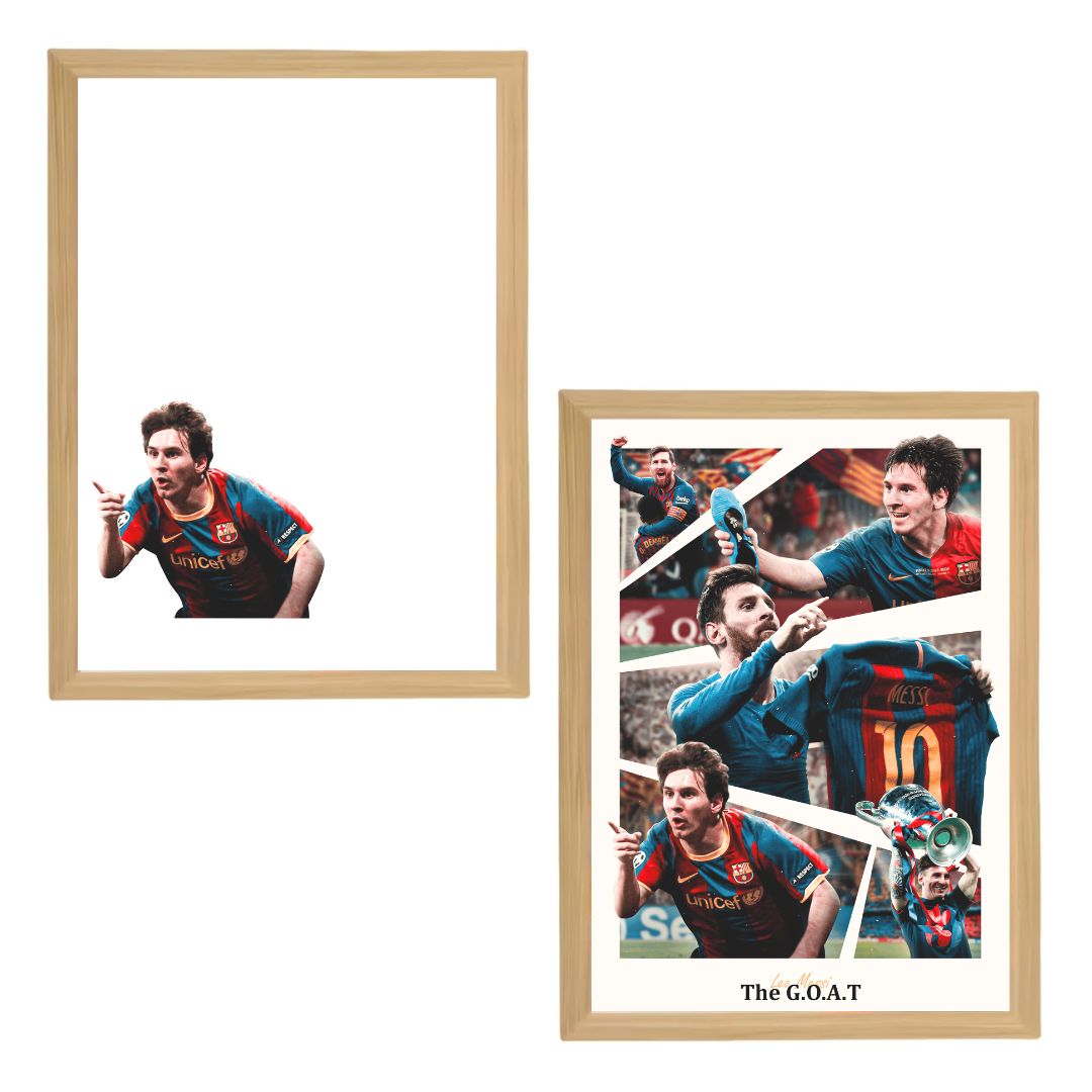 Cuadro LED Mágico: Leyendas del Fútbol ⚡
