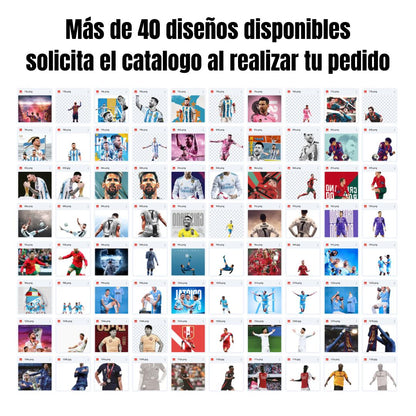 Cuadro LED Mágico: Leyendas del Fútbol ⚡
